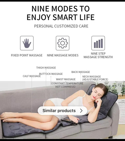 Full Body Folding Massage Mat with Heating Function