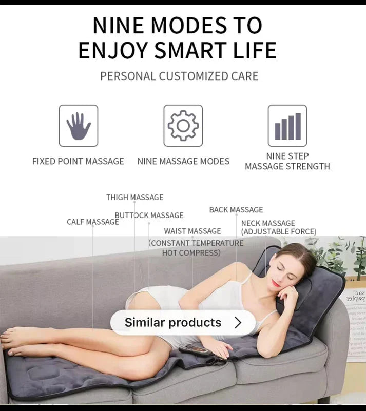 Full Body Folding Massage Mat with Heating Function