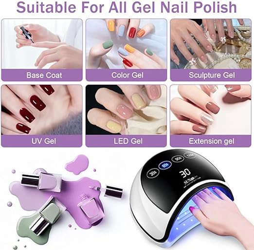 LED Nail Lamp – Fast-Dry Gel & Nail Care Dryer